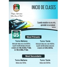 INICIO DEL CICLO LECTIVO 2018