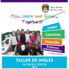 TALLER DE INGLES INSCRIPCIÓN ABIERTA 2018
