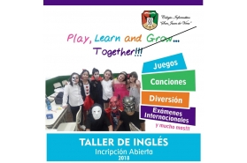 TALLER DE INGLES INSCRIPCIÓN ABIERTA 2018